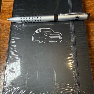 MINI Cooper Black Notebook and Pen Set